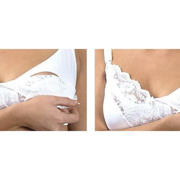 Carriwell breastfeeding lace bra with lowering case I, II, III, IV, V, VI,  VII White - Maternity underware στο Bebe Maison