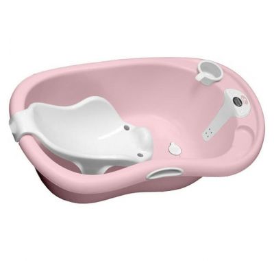 Μπανιέρα μωρού με γλίστρα Kikka Boo Lavera Pink στο Bebe Maison