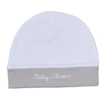 Σκουφάκι Baby Oliver μόκα λευκό 3 τμχ στο Bebe Maison