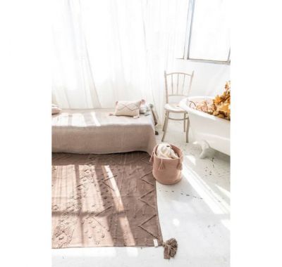 Καλάθι αποθήκευσης Lorena Canals Woody Vintage Nude 30x30 στο Bebe Maison