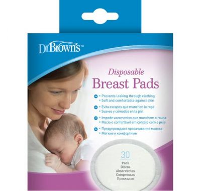 Επιθέματα στήθους μίας χρήσης Dr. Brown 30 τμχ στο Bebe Maison