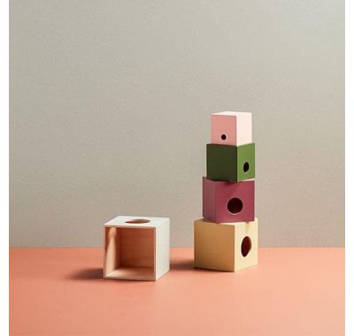 Ξύλινo σετ παιχνιδιού με κύβους Kids Concept Edvin στο Bebe Maison