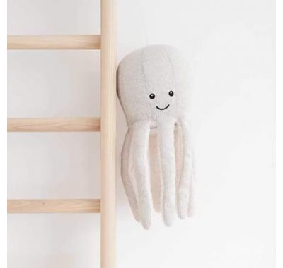 Υφασμάτινο Χταπόδι FLow Olly με ηχείο Bluetooth απαλό γκρι στο Bebe Maison