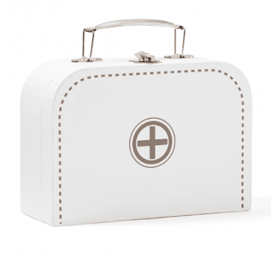 Ξύλινο βαλιτσάκι γιατρού Kids Concept λευκό στο Bebe Maison