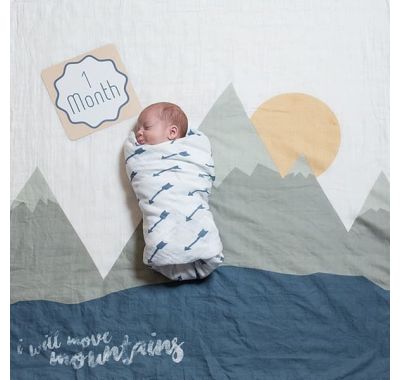 Βρεφικό σετ δώρου με milestones Lulujo I Will Move Mountains στο Bebe Maison