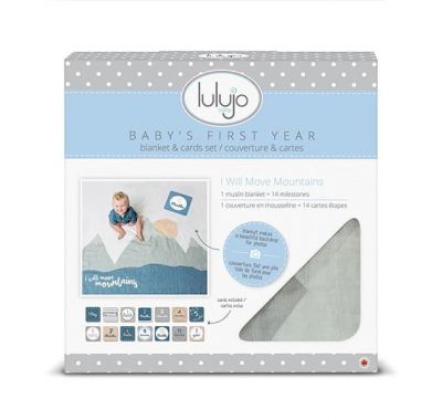 Βρεφικό σετ δώρου με milestones Lulujo I Will Move Mountains στο Bebe Maison