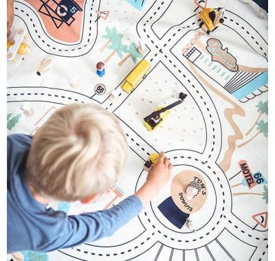 Στρώμα παιχνιδιού - τσάντα 2 σε 1 Play & Go L.A. roadmap στο Bebe Maison