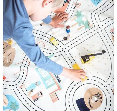 Στρώμα παιχνιδιού - τσάντα 2 σε 1 Play & Go L.A. roadmap στο Bebe Maison