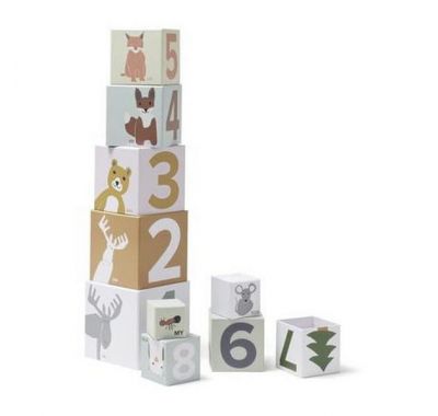 Πυραμίδα ταξινόμησης 10 κύβων με αρίθμηση Kids Concept στο Bebe Maison