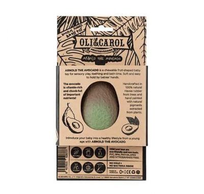 Μασητικό Olie & Carol από φυσικό καουτσούκ Arnold το αβοκάντο στο Bebe Maison