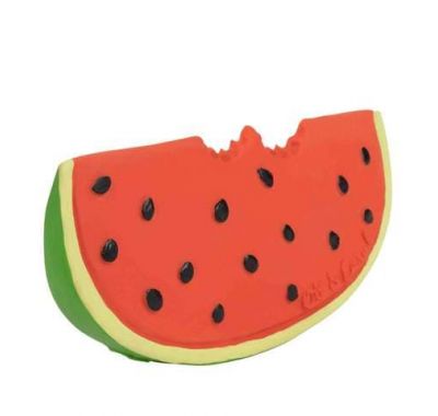 Μασητικό Olie & Carol από φυσικό καουτσούκ Wally το καρπούζι στο Bebe Maison