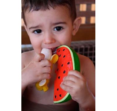 Μασητικό Olie & Carol από φυσικό καουτσούκ Wally το καρπούζι στο Bebe Maison