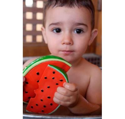 Μασητικό Olie & Carol από φυσικό καουτσούκ Wally το καρπούζι στο Bebe Maison