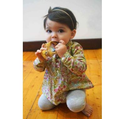 Μασητικό βραχιολάκι Olie & Carol  από φυσικό καουτσούκ ελαφάκι Olive στο Bebe Maison