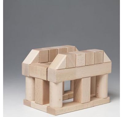 Ξύλινα τουβλάκια κατασκευών Milaniwood σε 9 σχήματα στο Bebe Maison