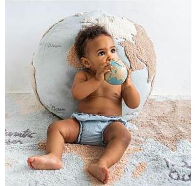 Μασητικό Olie & Carol  από φυσικό καουτσούκ Υδρόγειος  Earthy the World Ball στο Bebe Maison