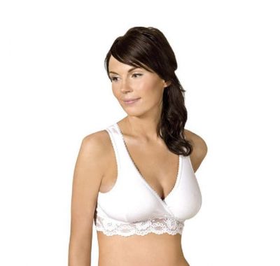Δαντελένιο κρουαζέ σουτιέν θηλασμού Carriwell S, M, L, XL Λευκό στο Bebe Maison