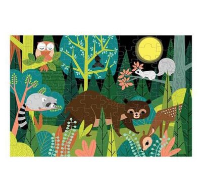 Παζλ φωσφορίζον Mudpuppy Δάσος στο Bebe Maison