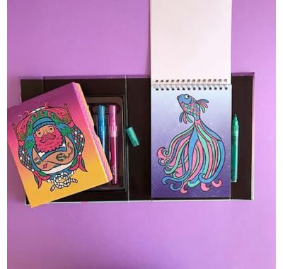 Μπλοκ ζωγραφικής glitter Tiger Tribe Ωκεανός στο Bebe Maison