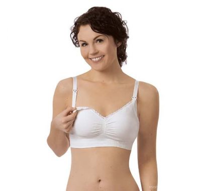 Σουτιέν θηλασμού Carriwell χωρίς ραφές, από οργανικό βαμβάκι S, M, L, XL Μαύρο στο Bebe Maison