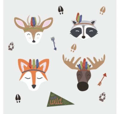 Αυτοκόλλητα τοίχου μεγάλο RoomMates Ζώα του Δάσους στο Bebe Maison