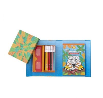 Μπλοκ ζωγραφικής & κολάζ 3D Tiger Tribe Άγρια Ζώα στο Bebe Maison