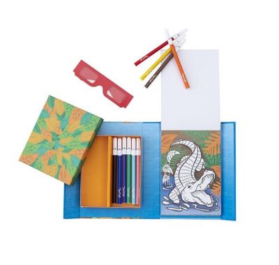 Μπλοκ ζωγραφικής & κολάζ 3D Tiger Tribe Άγρια Ζώα στο Bebe Maison