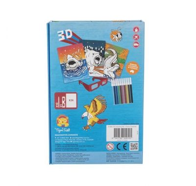 Μπλοκ ζωγραφικής & κολάζ 3D Tiger Tribe Άγρια Ζώα στο Bebe Maison