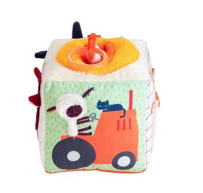 Υφασμάτινο κύβος δραστηριοτήτων Lilliputiens Φάρμα στο Bebe Maison