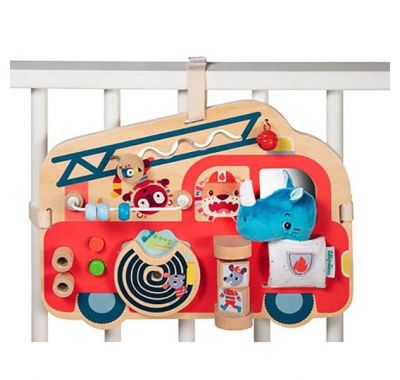 Ξύλινο ταμπλό δραστηριοτήτων Lilliputiens Πυροσβεστικό όχημα στο Bebe Maison