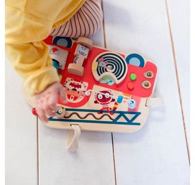 Ξύλινο ταμπλό δραστηριοτήτων Lilliputiens Πυροσβεστικό όχημα στο Bebe Maison