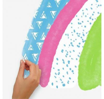 Αυτοκόλλητα τοίχου RommMates Ουράνιο τόξο & σύννεφα στο Bebe Maison