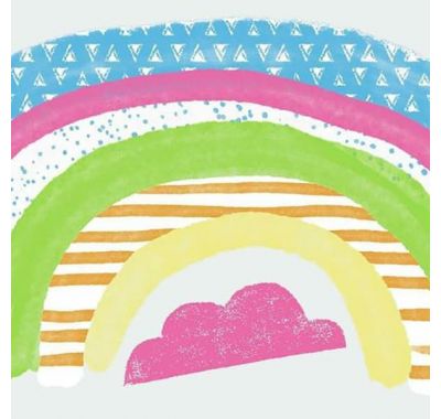 Αυτοκόλλητα τοίχου RommMates Ουράνιο τόξο & σύννεφα στο Bebe Maison