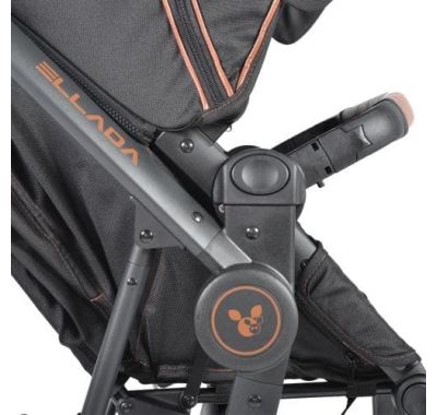 Πολυκαρότσι 3 σε 1 Canagaroo Ellada black στο Bebe Maison