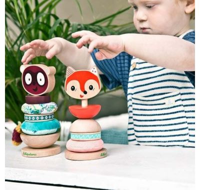 Ξύλινη πυραμίδα ταξινόμησης Lilliputiens Αλίς στο Bebe Maison