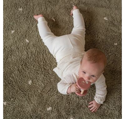 Ξύλινη κουδουνίστρα Flowers Little Dutch ροζ στο Bebe Maison