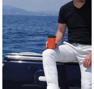 Bamboo κούπα καφέ 350ml Ekobo κόκκινο στο Bebe Maison