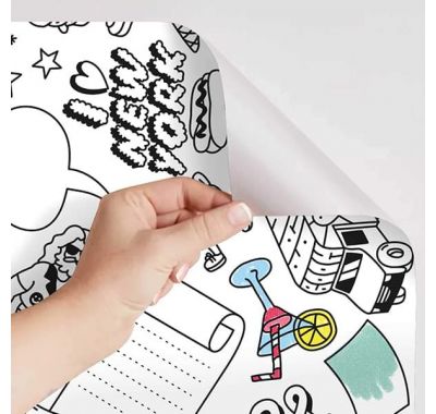 Αυτοκόλλητο ρολό ζωγραφικής OMY Memo Street στο Bebe Maison