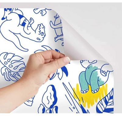 Αυτοκόλλητο ρολό ζωγραφικής OMY Δεινόσαυροι στο Bebe Maison