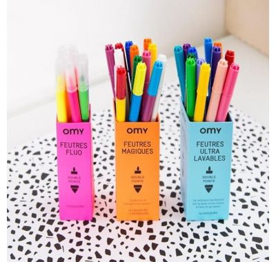 Σετ 16 μαρκαδόρων OMY  με διπλή όψη στο Bebe Maison