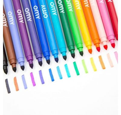 Σετ 16 μαρκαδόρων OMY για ύφασμα στο Bebe Maison