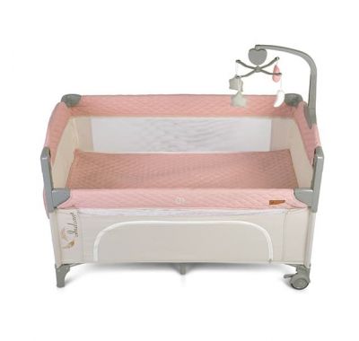 Διώροφο παρκοκρέβατο Cangaroo Indiana Pink με παιχνίδι στο Bebe Maison