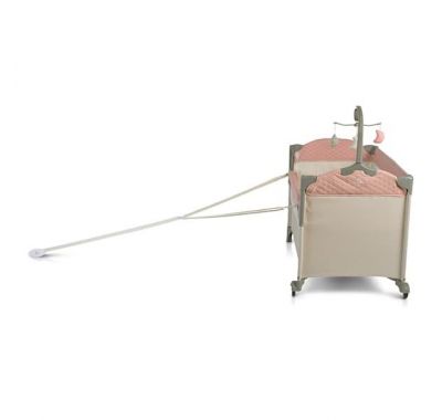 Διώροφο παρκοκρέβατο Cangaroo Indiana Pink με παιχνίδι στο Bebe Maison