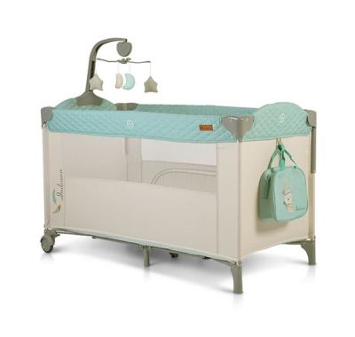 Διώροφο παρκοκρέβατο Cangaroo Indiana Mint με παιχνίδι στο Bebe Maison