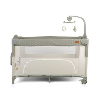 Διώροφο παρκοκρέβατο Cangaroo Indiana Grey με παιχνίδι στο Bebe Maison