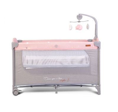 Διώροφο παρκοκρέβατο Cangaroo Once upon a time L3 Pink με παιχνίδι και αλλαξιέρα στο Bebe Maison