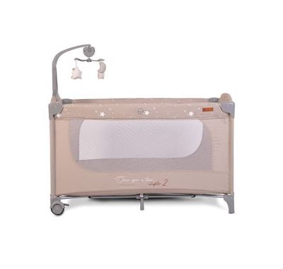 Διώροφο παρκοκρέβατο Cangaroo Once Upon A Time L2 Beige με παιχνίδι στο Bebe Maison