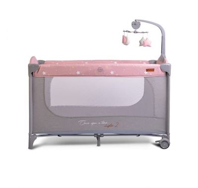 Διώροφο παρκοκρέβατο Cangaroo Once Upon A Time L2 Pink με παιχνίδι στο Bebe Maison