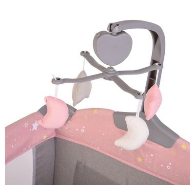 Διώροφο παρκοκρέβατο Cangaroo Once Upon A Time L2 Pink με παιχνίδι στο Bebe Maison