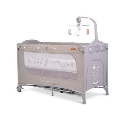 Διώροφο παρκοκρέβατο Cangaroo Once upon a time L3 Grey με παιχνίδι και αλλαξιέρα στο Bebe Maison